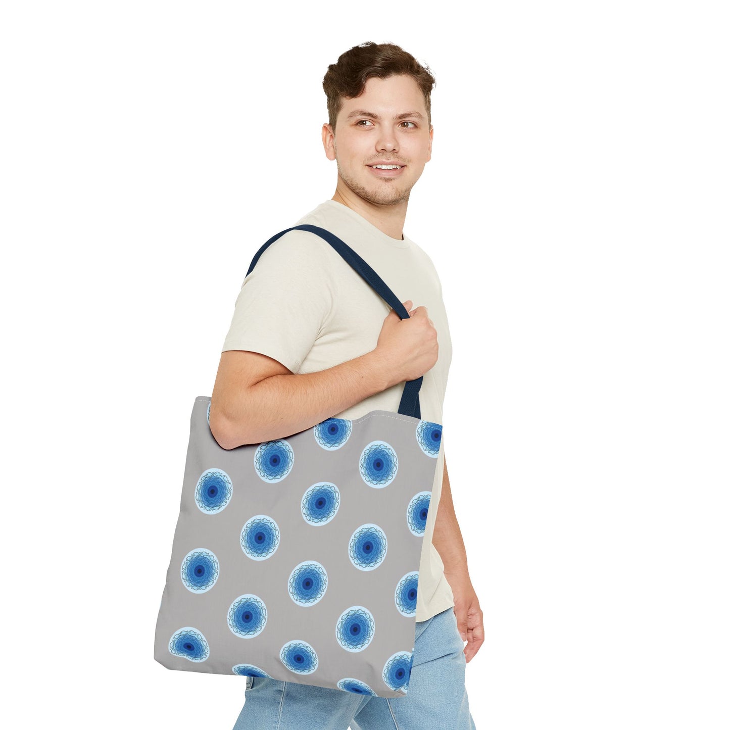 Fish Whirlpool Polka Dot Tote Bag