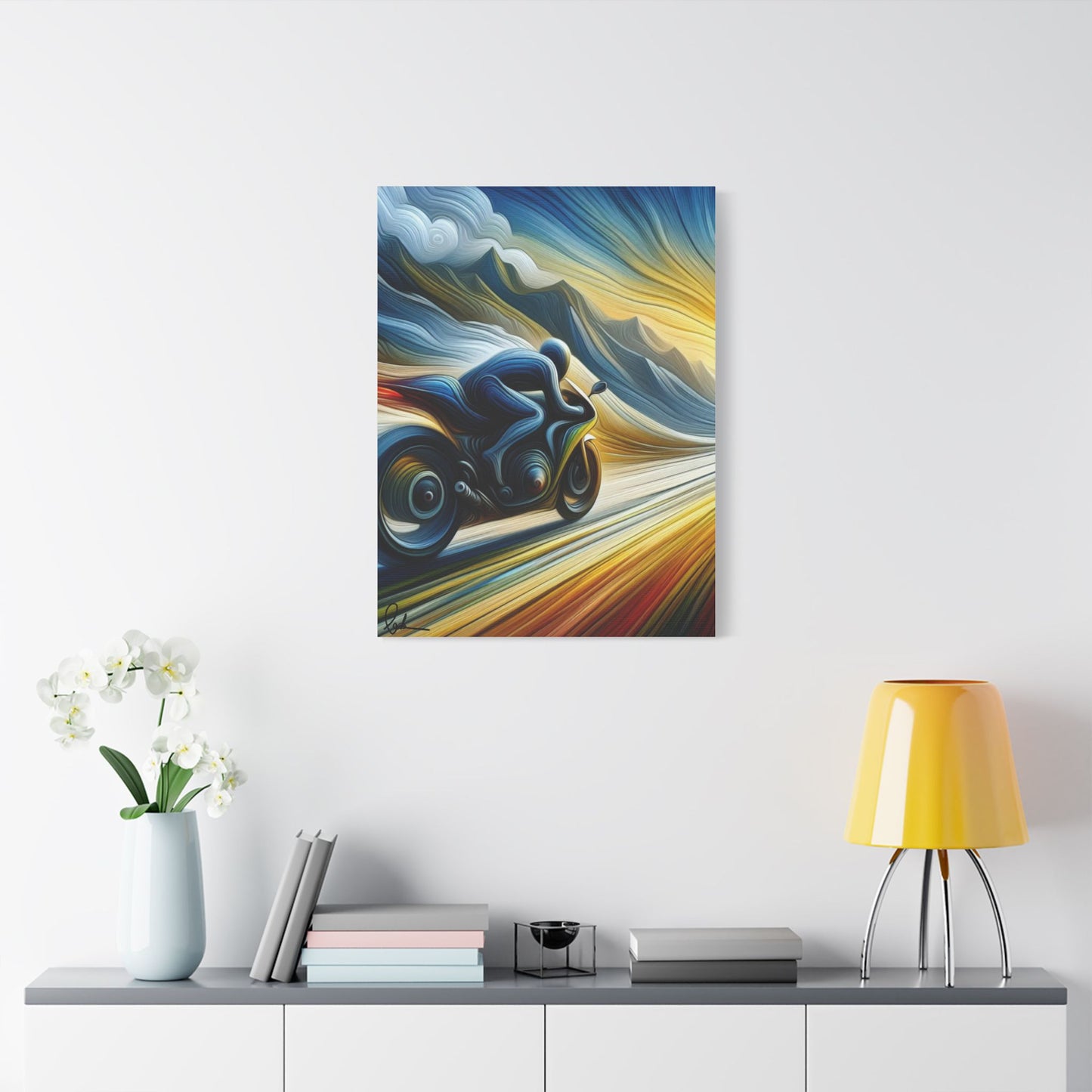 Rider & Van Gogh Inspired Digital Art