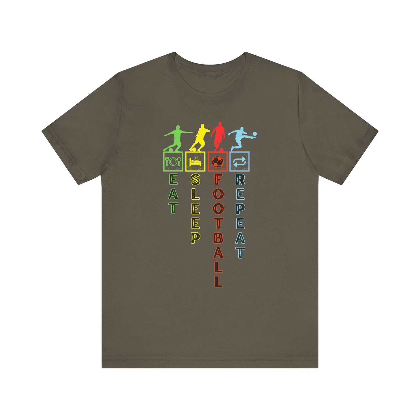 Football Life T-Shirt - Eat Sleep Football Repeat!