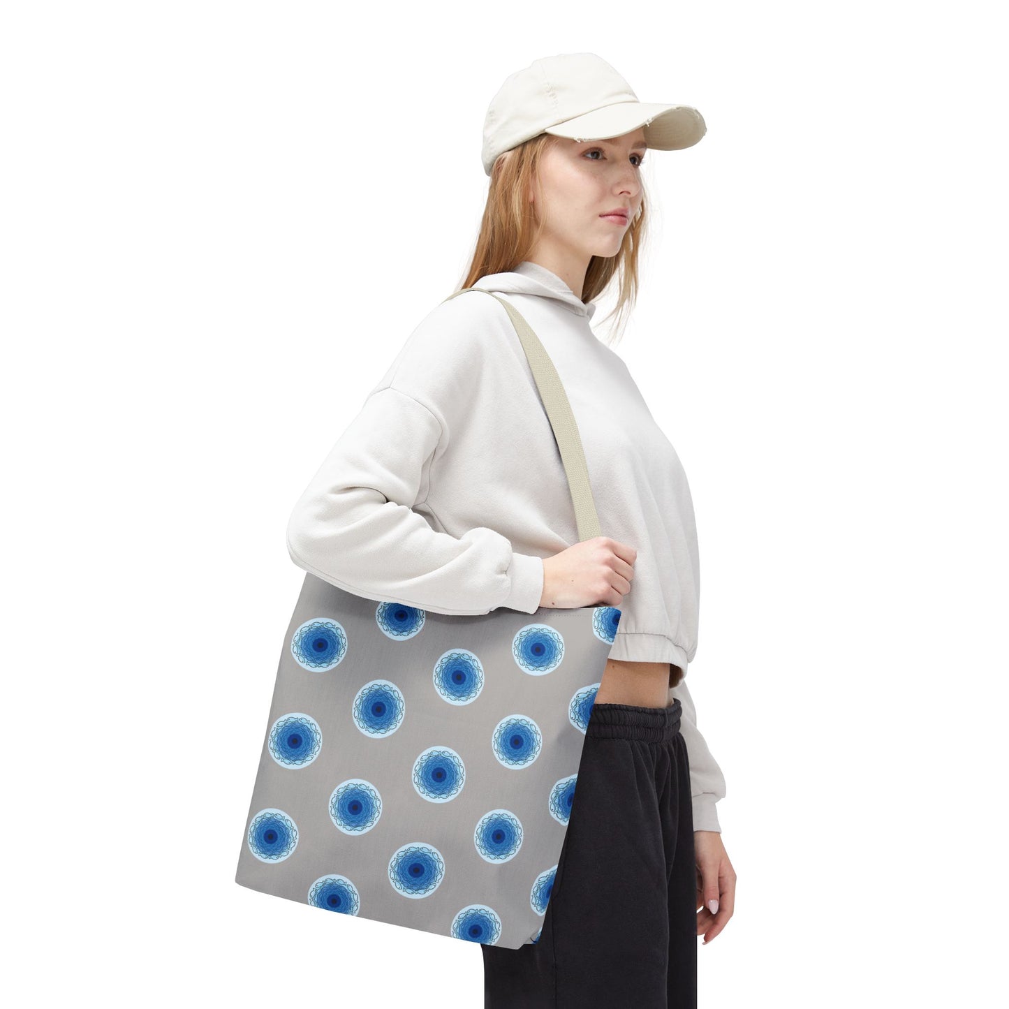Fish Whirlpool Polka Dot Tote Bag