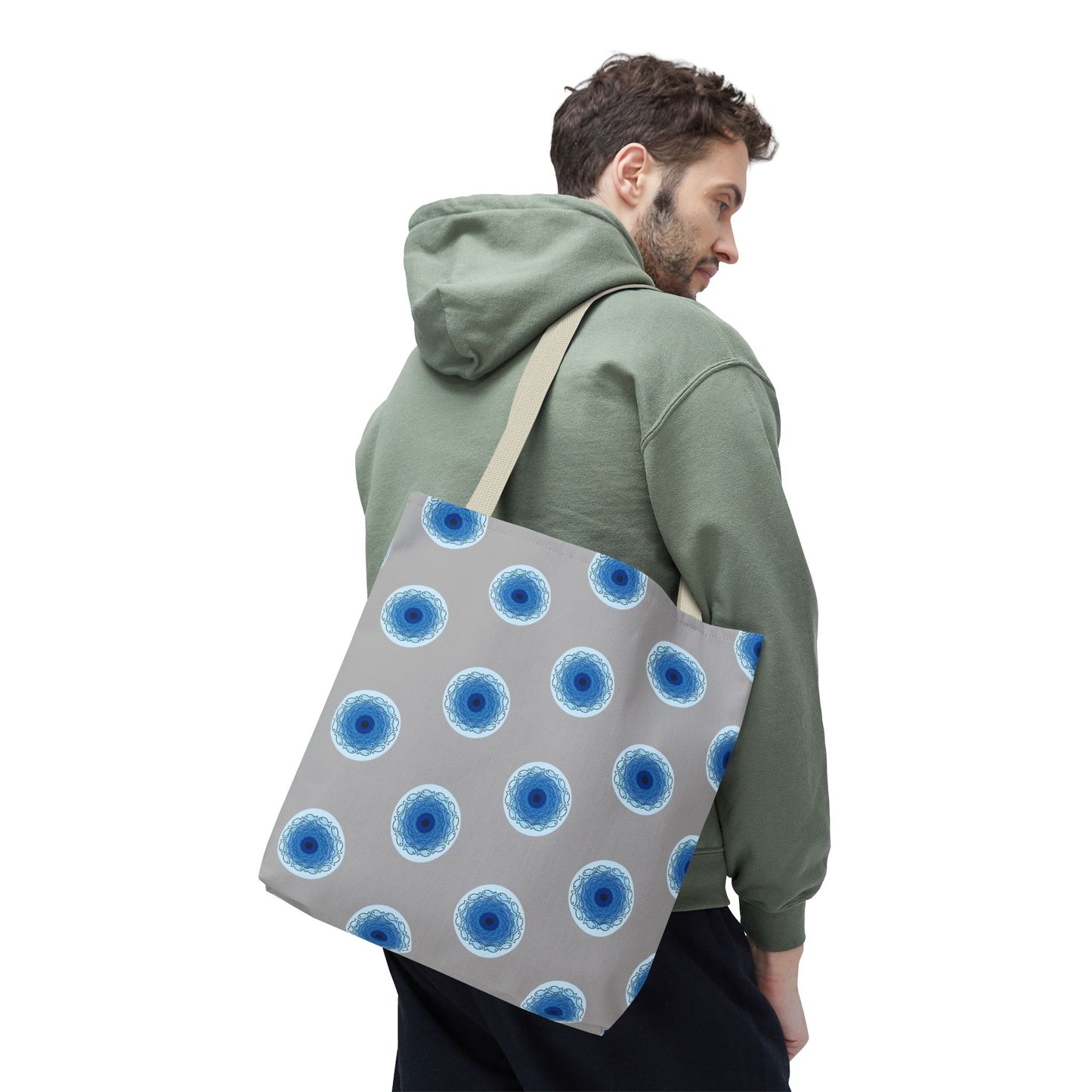 Fish Whirlpool Polka Dot Tote Bag