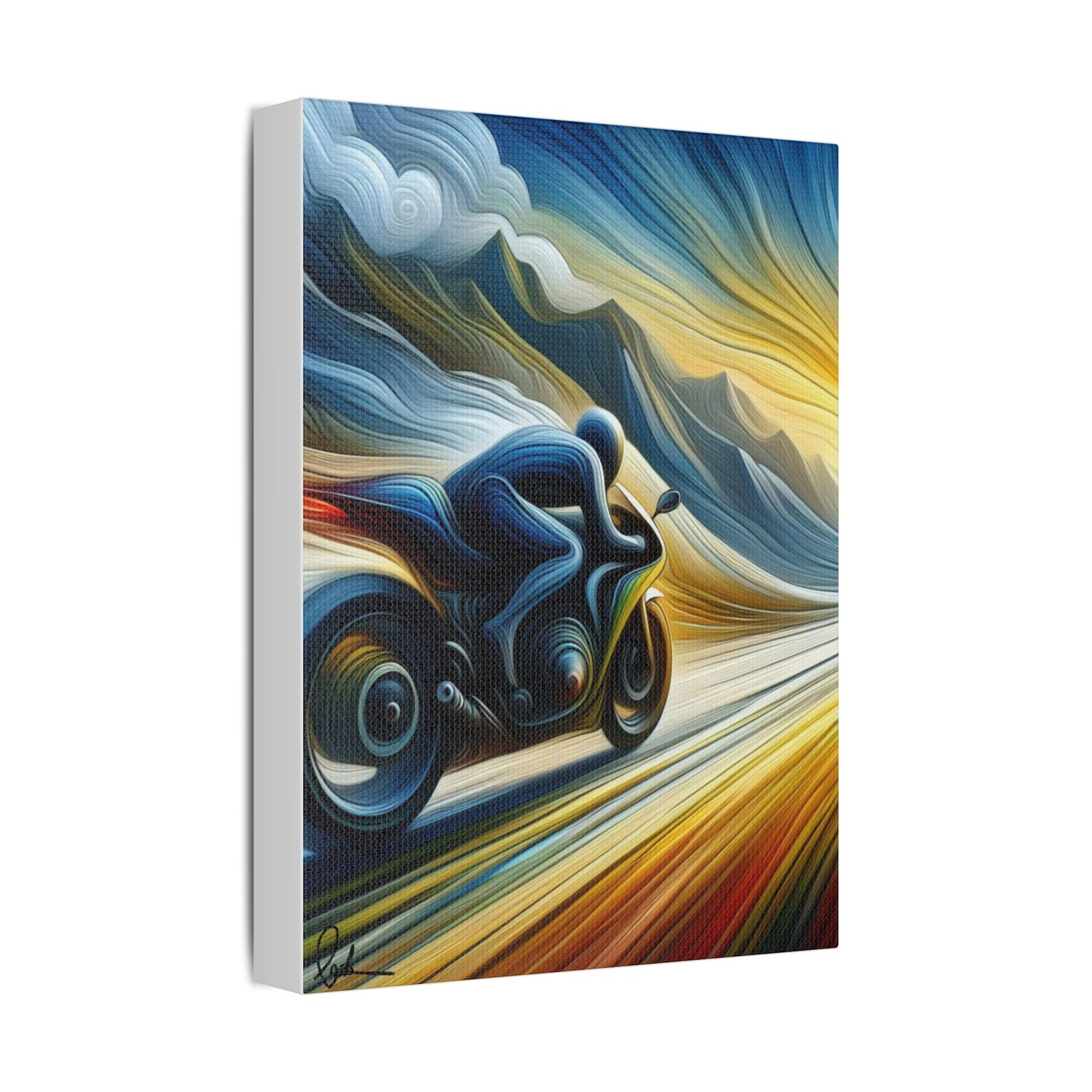 Rider & Van Gogh Inspired Digital Art