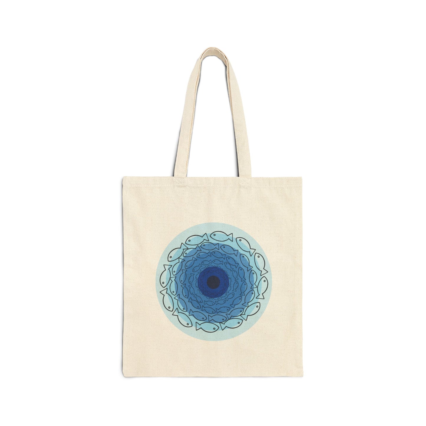 Fish Eye Cotton Canvas Tote Bag