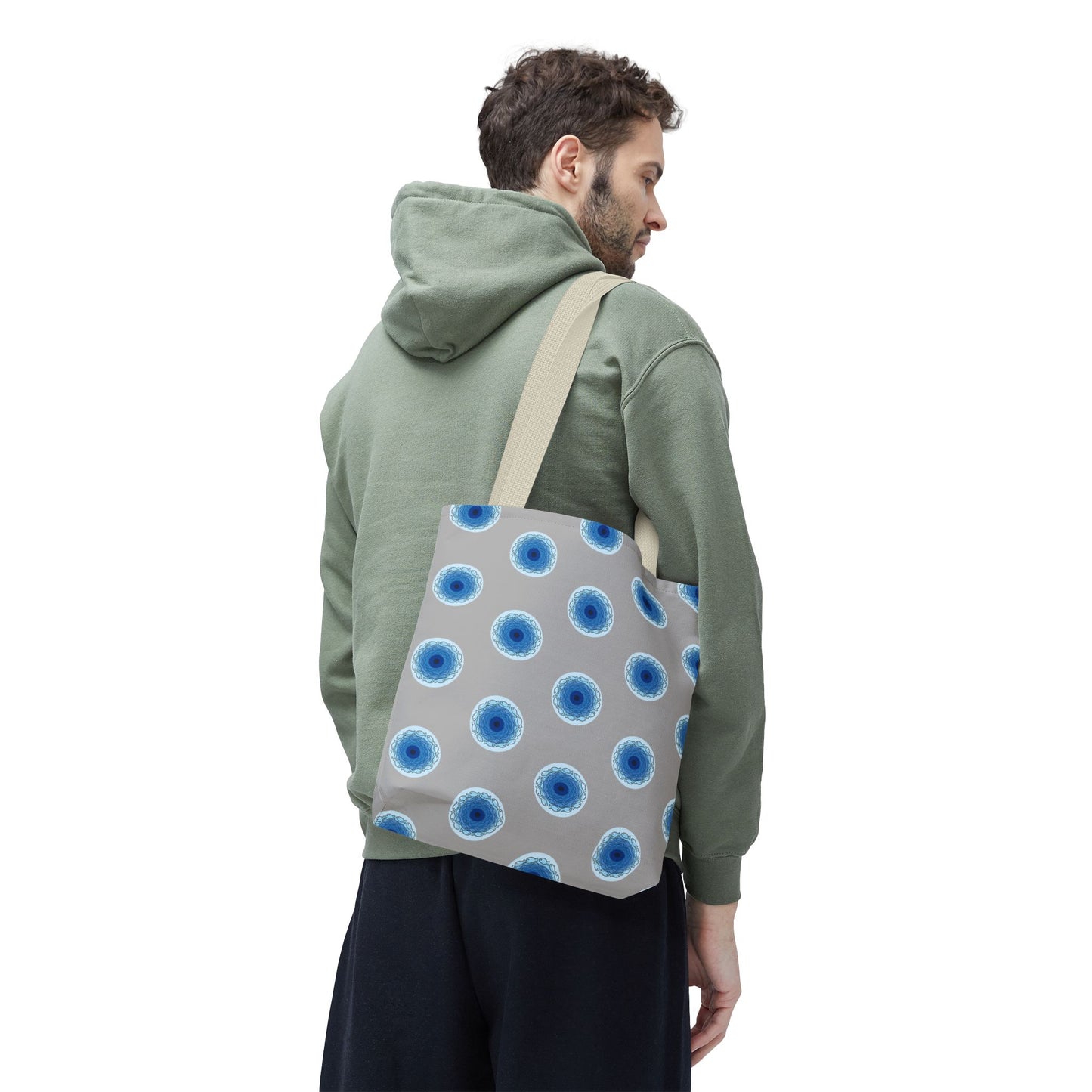 Fish Whirlpool Polka Dot Tote Bag