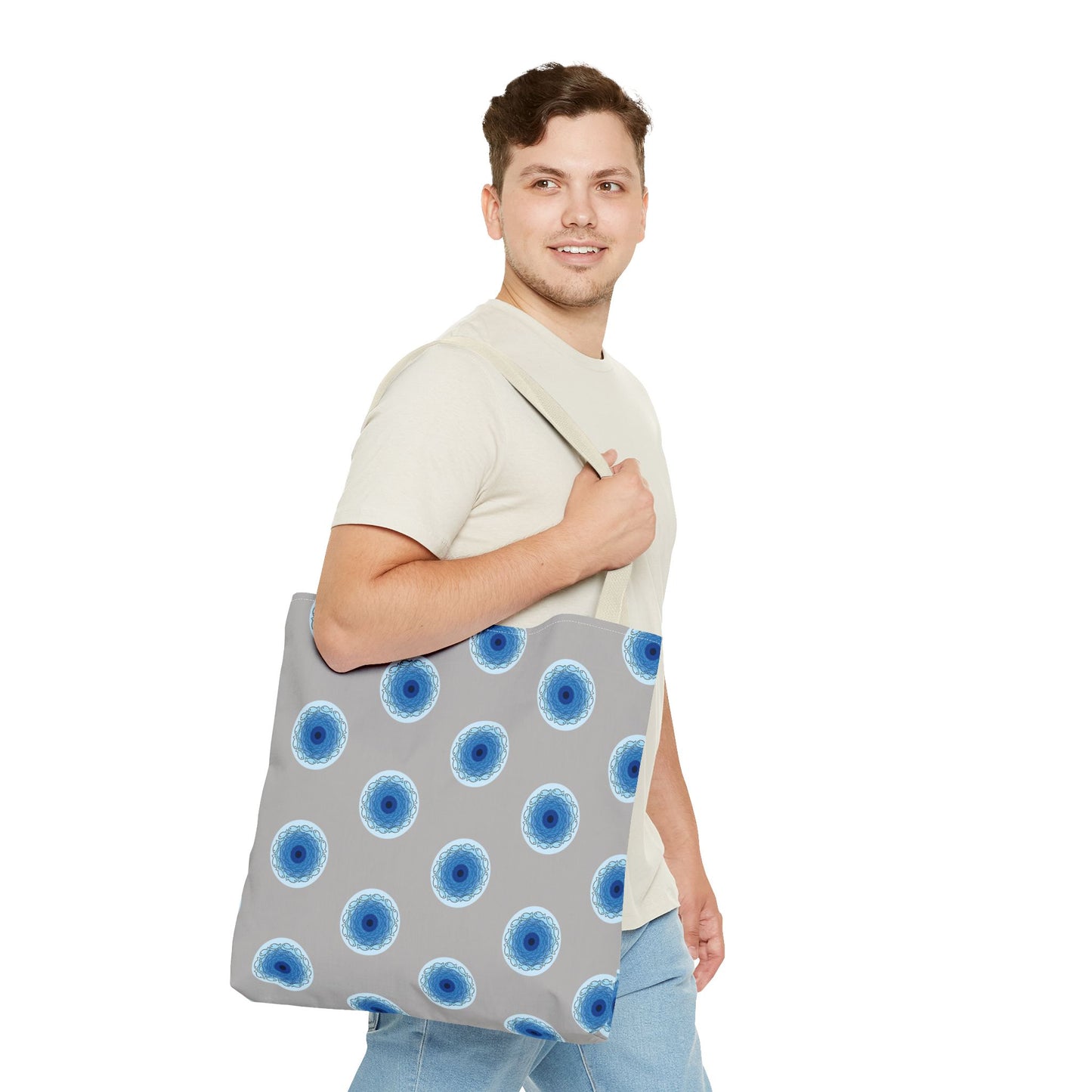 Fish Whirlpool Polka Dot Tote Bag
