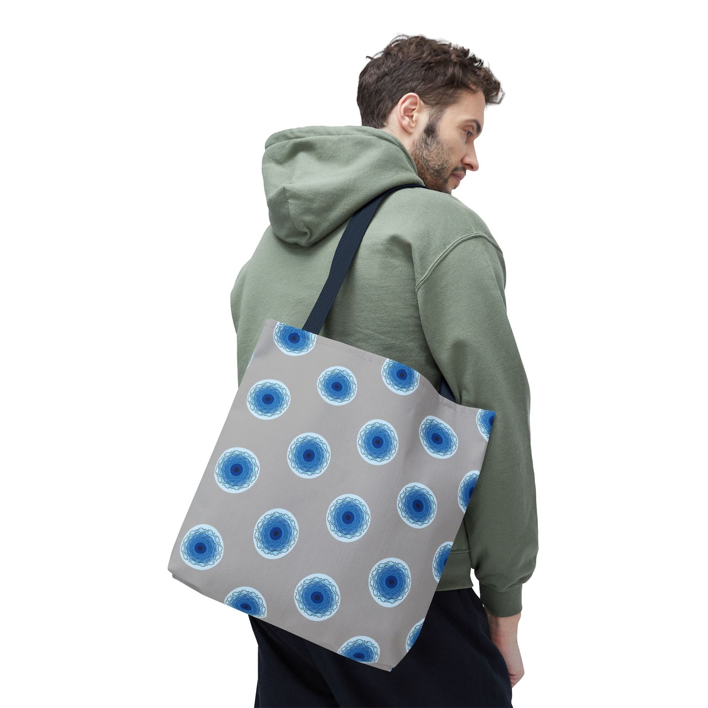 Fish Whirlpool Polka Dot Tote Bag