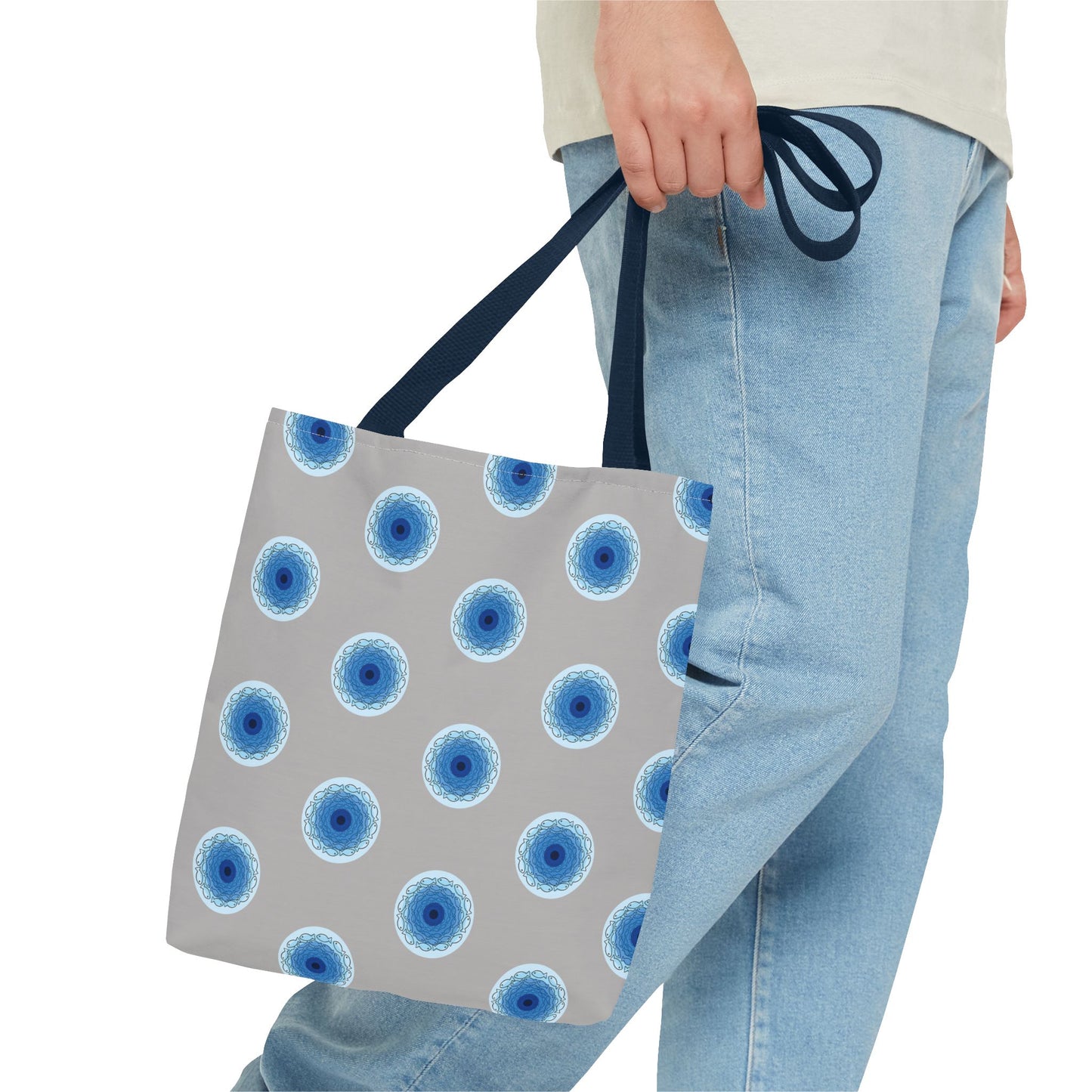 Fish Whirlpool Polka Dot Tote Bag