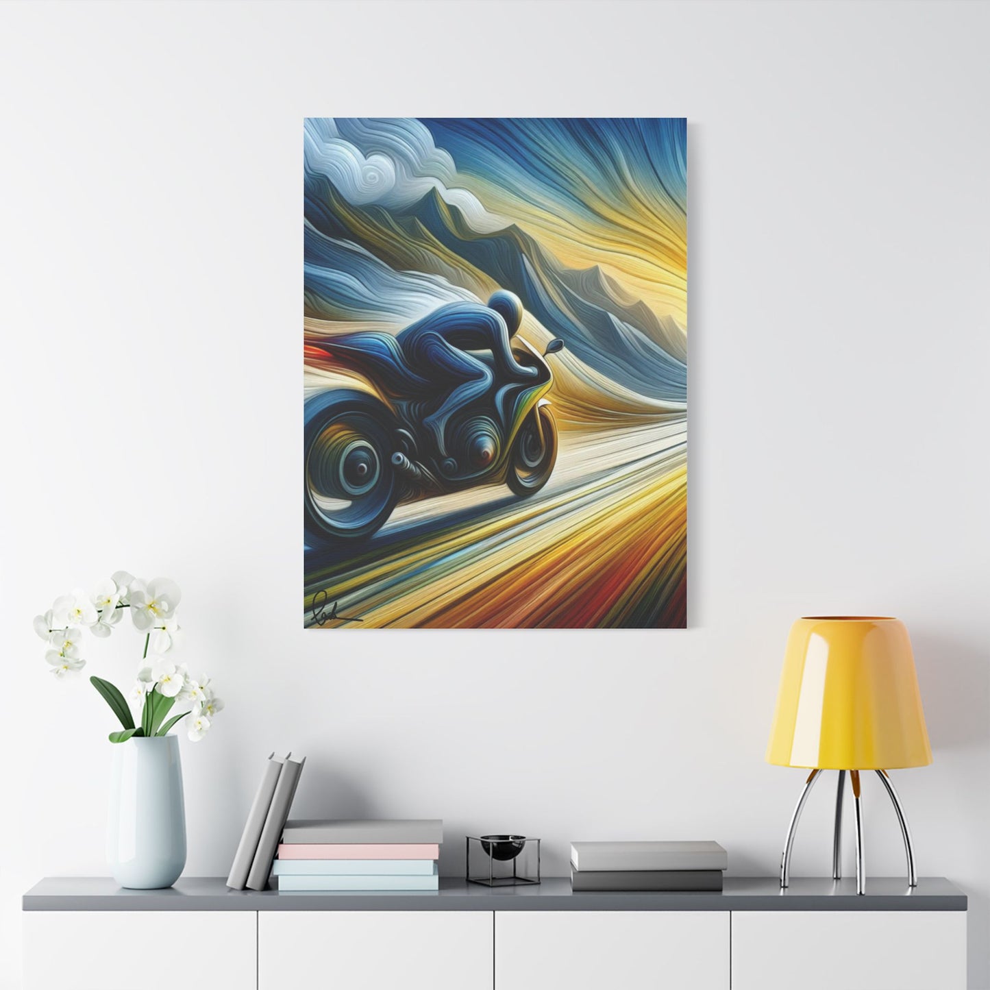 Rider & Van Gogh Inspired Digital Art