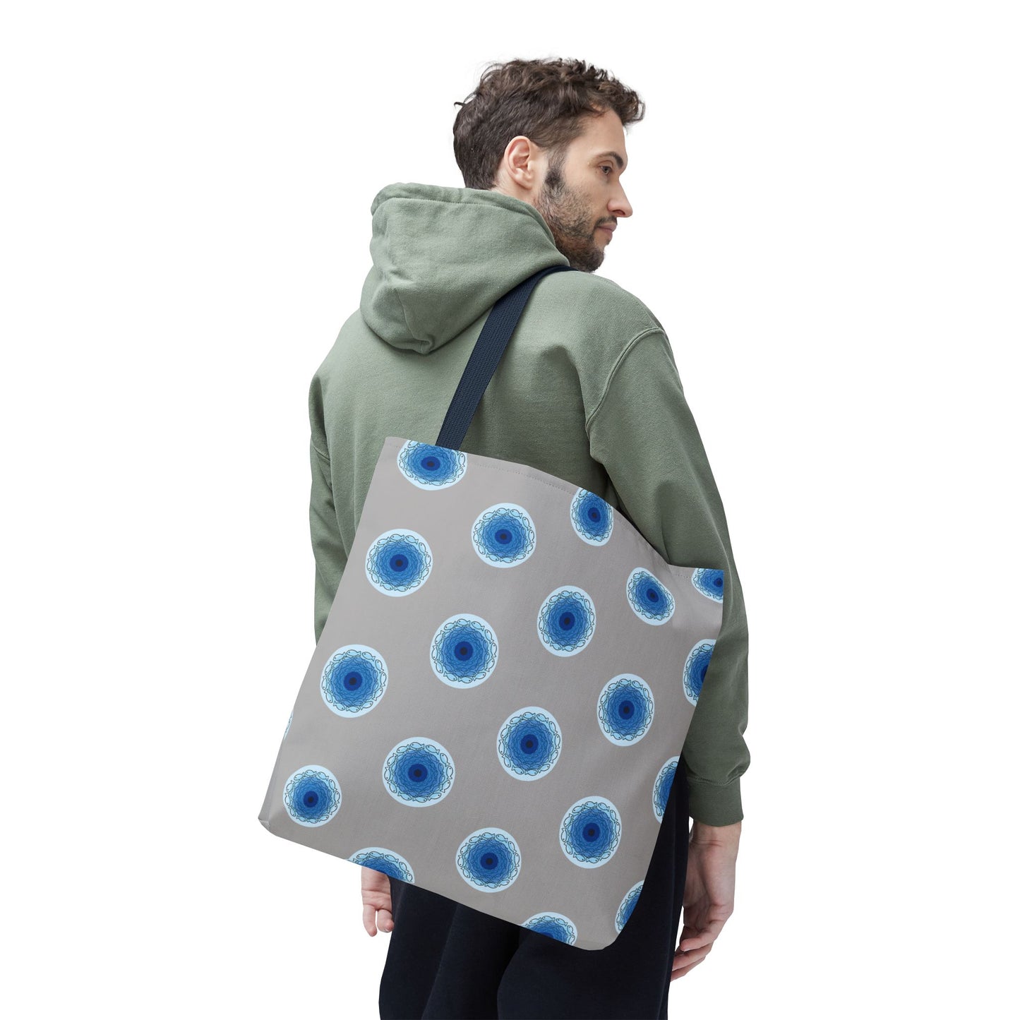 Fish Whirlpool Polka Dot Tote Bag