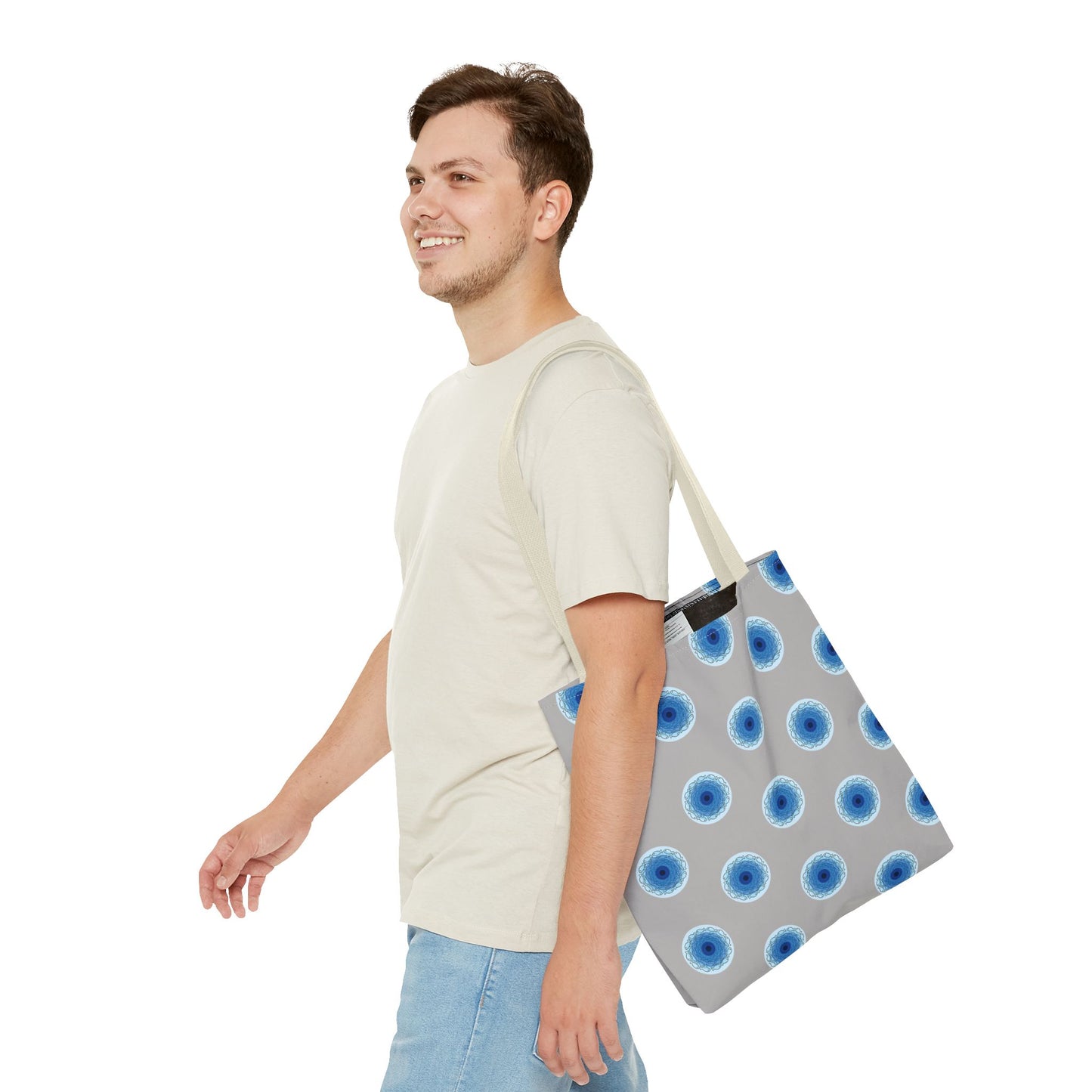Fish Whirlpool Polka Dot Tote Bag