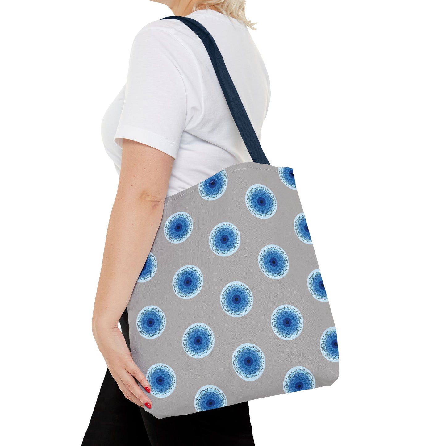Fish Whirlpool Polka Dot Tote Bag