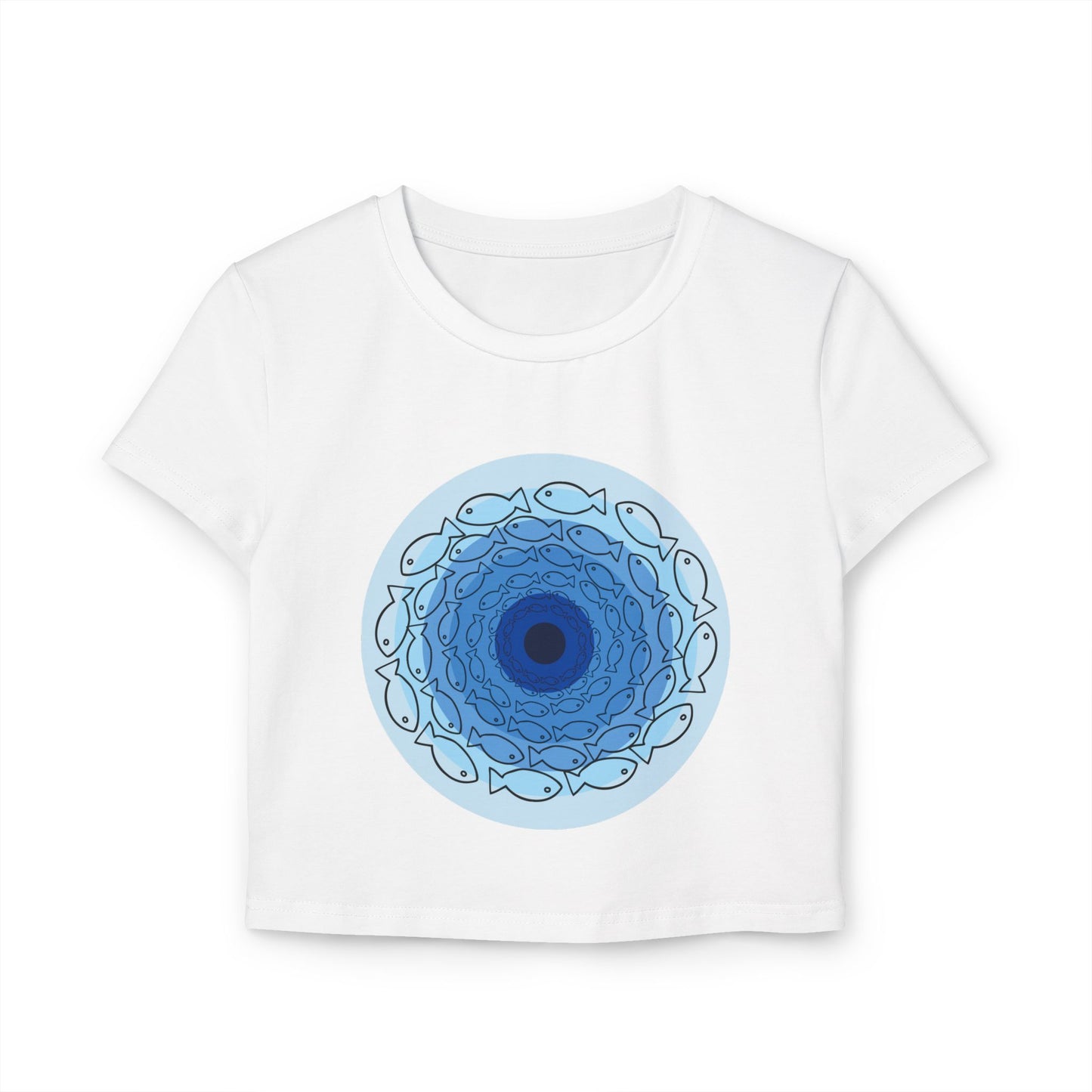 Womens Fish Eye Crop Top