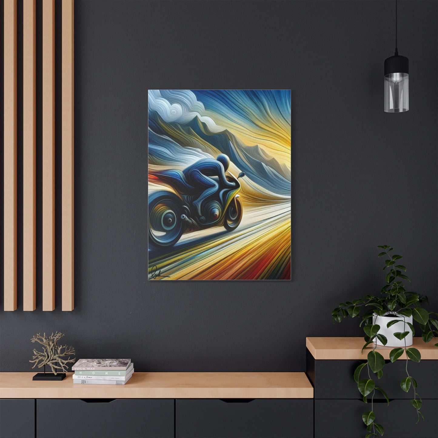 Rider & Van Gogh Inspired Digital Art