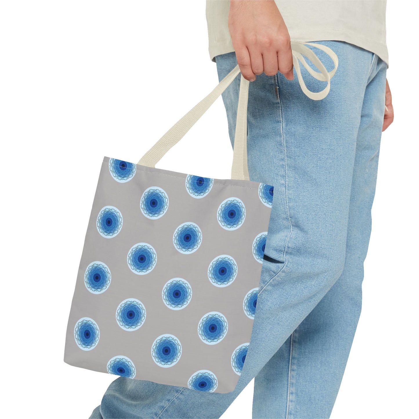 Fish Whirlpool Polka Dot Tote Bag