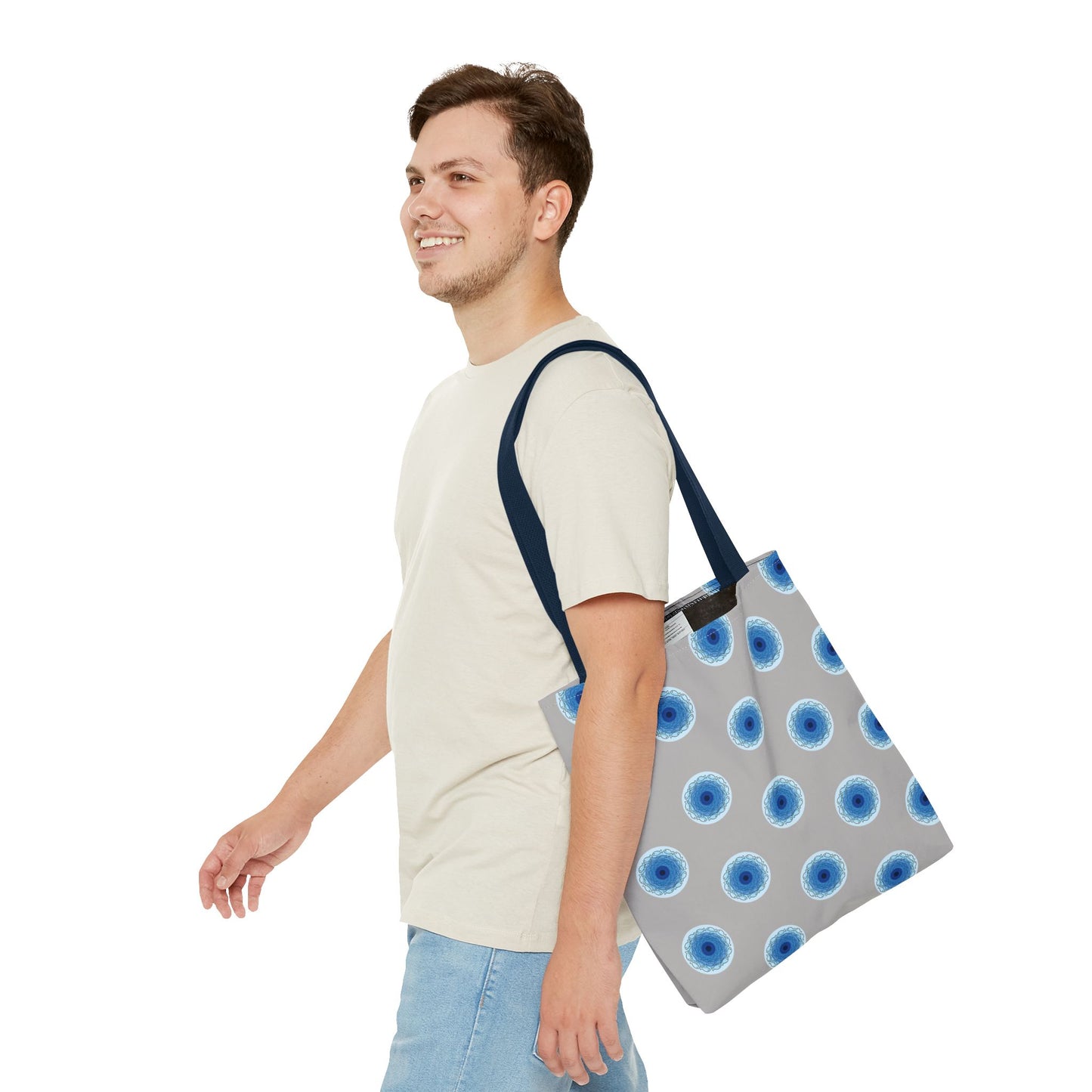Fish Whirlpool Polka Dot Tote Bag