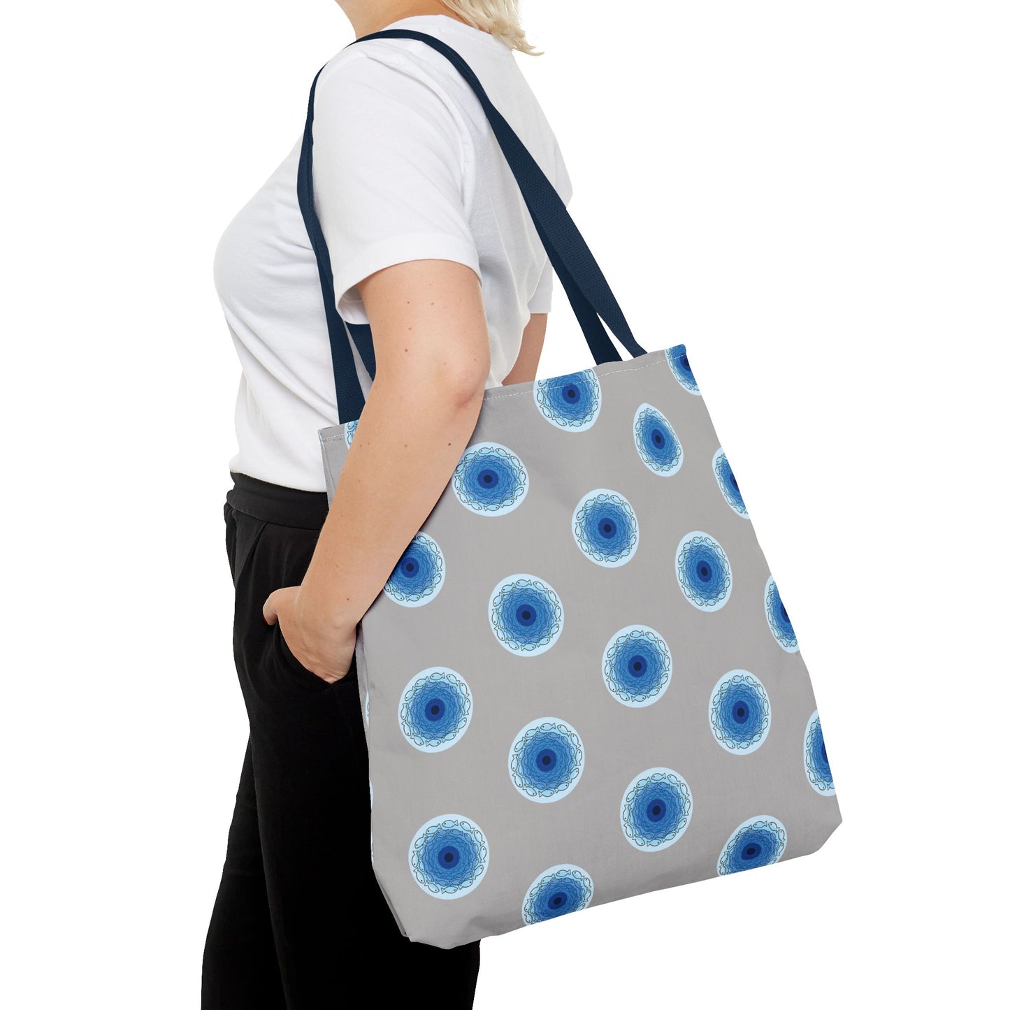 Fish Whirlpool Polka Dot Tote Bag