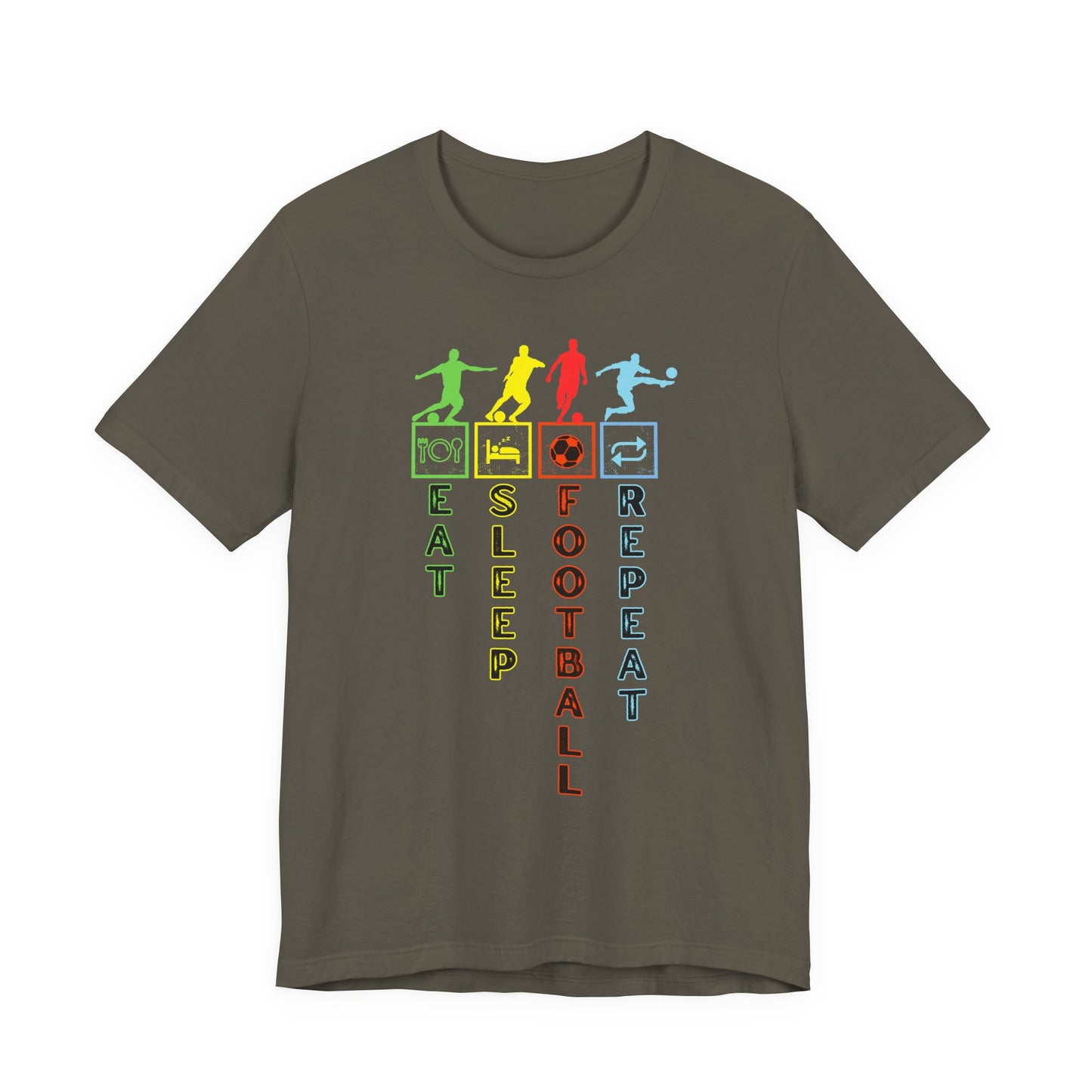 Football Life T-Shirt - Eat Sleep Football Repeat!