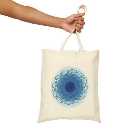 Fish Eye Cotton Canvas Tote Bag