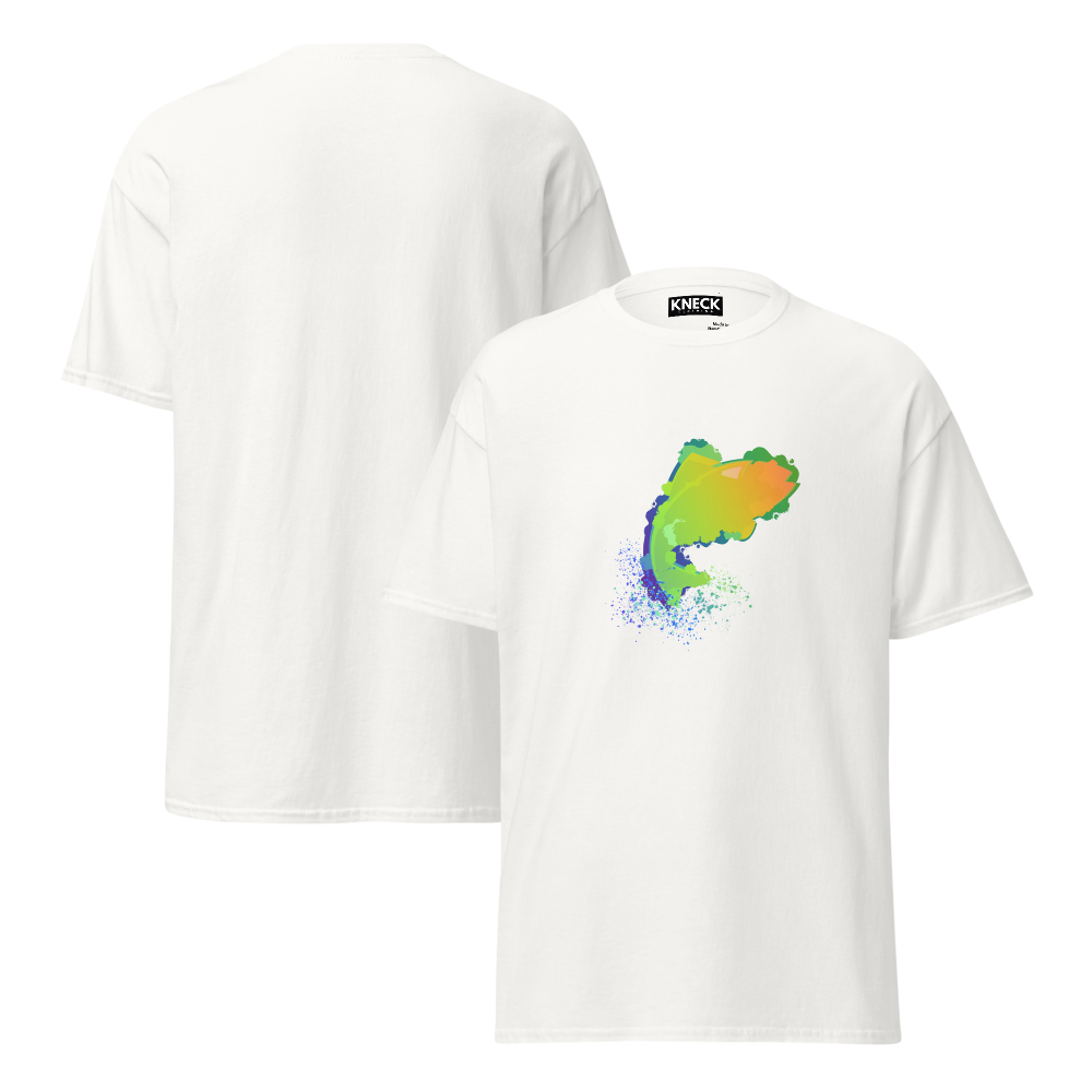 Leaping Neon Fish Bella & Canvas 3001 T-Shirt